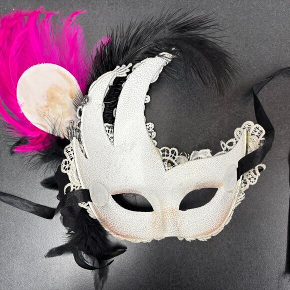Costume Feather Masquerade Halloween Mardi Gras Cosplay Party Mask - Picture 7 of 10